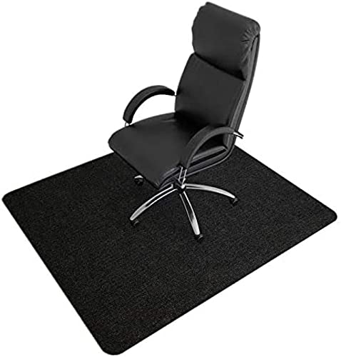 Teppichmatte für Bürostuhl, 4 mm Dicke Stuhlmatte für Holzböden, Mehrzweck-Teppich-Stuhlschutzmatte, 90 x 120 cm, schwarz von YONGHUHU