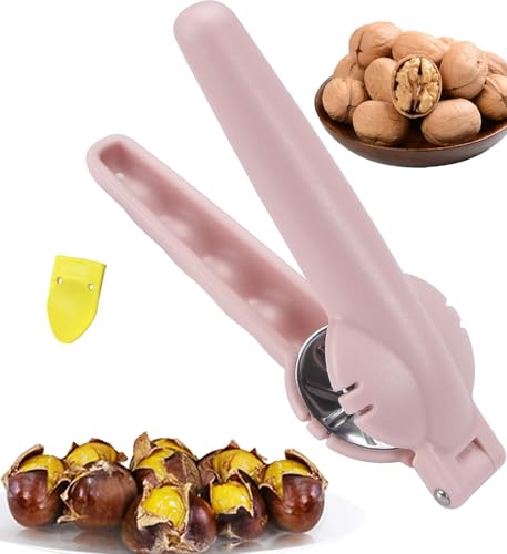 Kastanie Schneider Maronizange Maronen Messer Maronimesser Chestnut Opener Cutter Kastanienmesser Kastanienzange Nussknacker Kastanienöffner（Rosa） von YONGIAGA