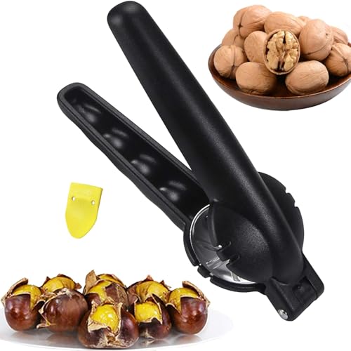 Kastanie Schneider Maronizange Maronen Messer Maronimesser Chestnut Opener Cutter Kastanienmesser Kastanienzange Nussknacker Kastanienöffner（Schwarz） von YONGIAGA