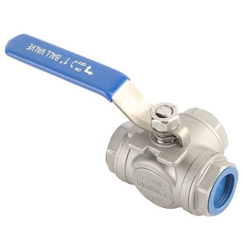 1" Stainless Steel 304 Ball Valve | Three Way L Type Female Thread DN25 | Oxidation Protected Valve for Water/Oil/Steam | Industrial Shutoff & Control Valve von YONGZURA