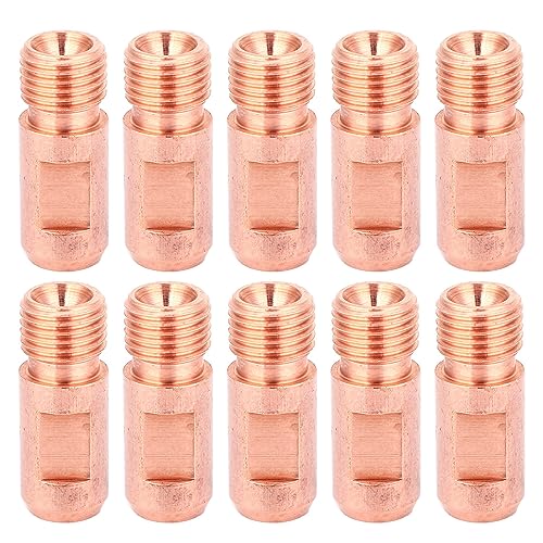 10pcs untergetauchte Lichtbogenschweißdüsen -Tipps M14x1.5 | Reines Kupfer 4.0mm / 5,0 mm Anschluss -Tipps | Ersatz für Sägebrackeln/Schweißmaschinen | CNC genau bearbeitet (∅4.0 Purple Copper) von YONGZURA