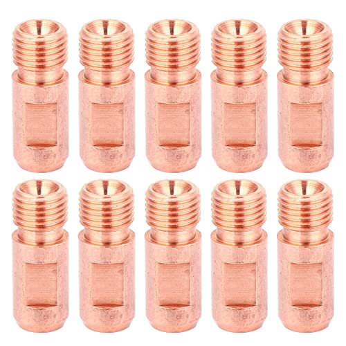 10pcs untergetauchte Lichtbogenschweißdüsen -Tipps M14x1.5 | Reines Kupfer 4.0mm / 5,0 mm Anschluss -Tipps | Ersatz für Sägebrackeln/Schweißmaschinen | CNC genau bearbeitet (∅5.0 Purple Copper) von YONGZURA