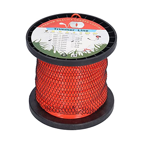 2,4 mm robuste Trimmerlinie | 1lb runde Nylongrasschneidschnur | Kompatibel für die meisten Trimmer/Grasschneider | Hohe Leistungsqualität für dicke Vegetation und hartnäckiges von YONGZURA