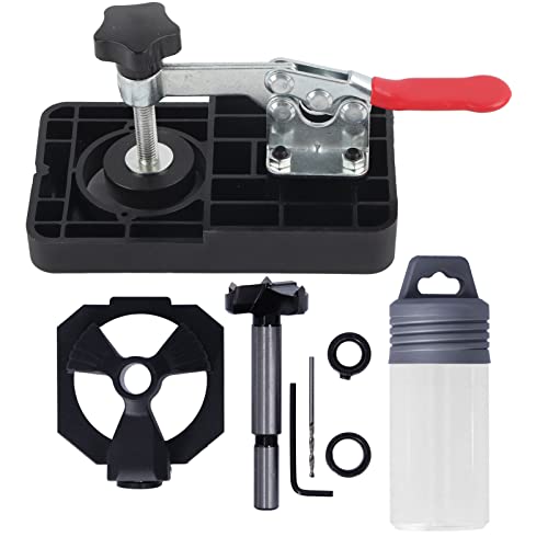 35mm Hinge Boring Jig Kit | 1.4in Hole Drilling Guide for Woodworking | Quick - Clamp Hinge Locator Set for Doors/Cabinets/Furniture | ABS + Alloy Steel Construction 35mm Hinge Boring Jig Kit | 1.4in Hole Drilling Guide for Woodworking | Quick - Clamp Hinge Locator Set for Doors/Cabinets/Furniture | ABS + Alloy Steel Construction von YONGZURA