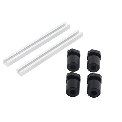 4pcs 20mm Bench Dogs | Aluminum Alloy Workbench Positioning Tool | DIY Woodworking Fixing Clamps for 20mm Aperture Tables/Workbenches | Anodized Finish, 152mm Bar Length von YONGZURA
