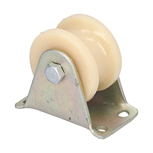 50mm U - Type Groove Wheel | Heavy Duty Nylon Wire Rope Rail | 200kg Load Capacity | for Lifting Equipment/Tower Cranes/Moving Doors | 2.5mm Bracket Included von YONGZURA