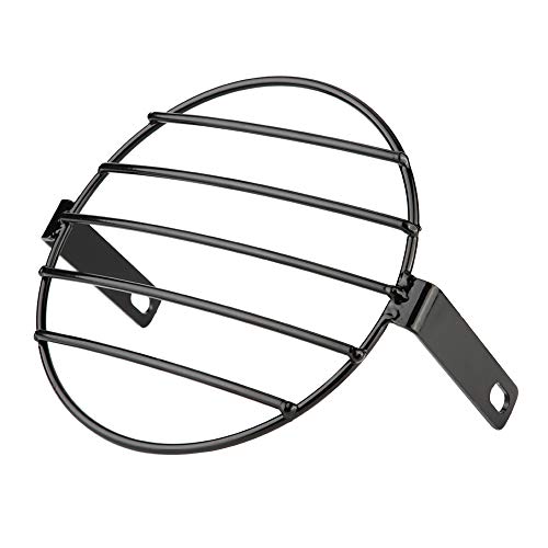 7 -Zoll -Motorrad -Scheinwerferabdeckung | Retro Metal Grill Guard für H - D / Chopper / Bobber | Seitenmontageschutz für 7 -Zoll -Scheinwerfer 7 -Zoll -Motorrad -Scheinwerferabdeckung | Retro Metal Grill Guard für H - D / Chopper / Bobber | Seitenmontageschutz für 7 -Zoll -Scheinwerfer von YONGZURA