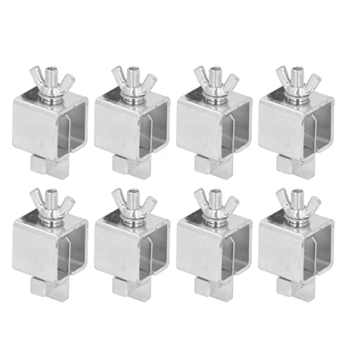 8Pcs Aluminum Alloy Butt Welding Clamp Kit | Galvanized Steel Body Panel Clamps for Auto Repair/Sheet Metal Welding | Strong Welding Butterflies with Wing Nuts von YONGZURA