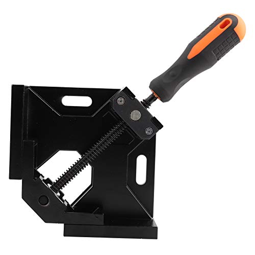 90 Degree Corner Clamp | Aluminum Alloy Woodworking Clamp Vice Grip for 90° Angle Joints | Quick Release Fixture Tool for Wood/Metal/Frame Assembly (Black) von YONGZURA