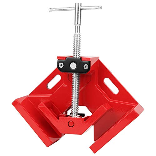 90 -Grad -Eckklemme | T - Handlungs -Grip -Fixierung für Holzbearbeitung | Aluminiumlegierung rechtwinklige Klemme für Holz/Metallrahmen | Schnellverstellbares Klemmwerkzeug (Red) von YONGZURA