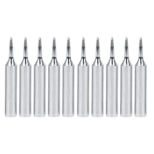 900M - T - 1C Soldering Iron Tips 10Pcs | Lead - Without High Temp Enduring Copper Tip Replacement | Compatible for Soldering Stations/Electronics Repair/PCB Welding 900M - T - 1C Soldering Iron Tips 10Pcs | Lead - Without High Temp Enduring Copper Tip Replacement | Compatible for Soldering Stations/Electronics Repair/PCB Welding von YONGZURA