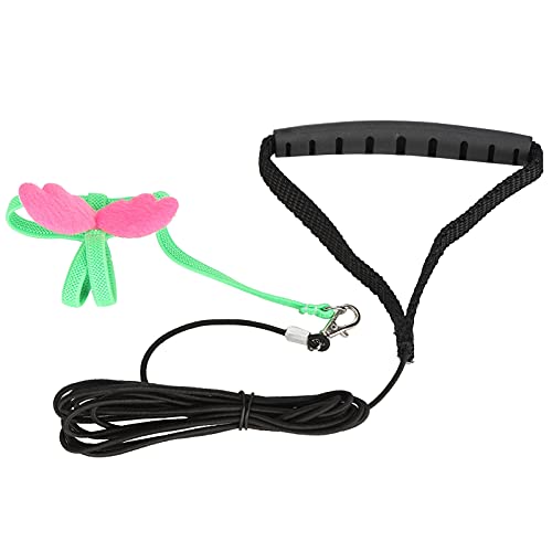 Bird Harness and Leash | Adjustable Flying Training Strap for Parrots/Small Birds | Escape - Deterrent Elastic Rope, Comfortable & Secure Outdoor Use (Green) von YONGZURA