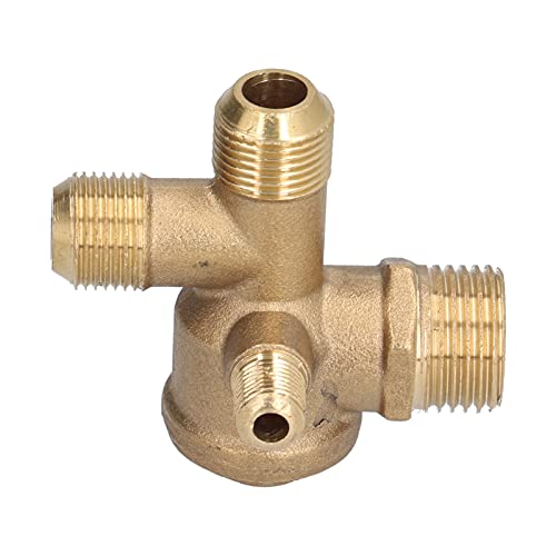 Brass 4 Way Check Valve | Compressor Valve Replacement | Oxidation - Tolerant for Pressure Vessels/Piston Pumps | High - Strength Brass (10 * 16 * 16 * 20.5mm) von YONGZURA
