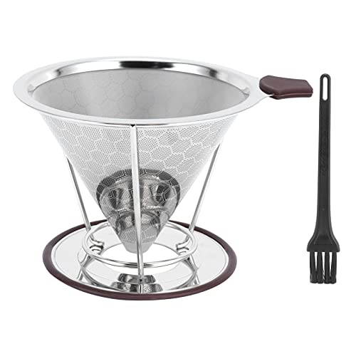 Edelstahlkaffee -Bildschirm | 304 Lebensmittelqualität wiederverwendbarer Kegelbildschirm für 1-6 Tassen | Permanenter Kaffee -Mesh -Bildschirm mit Halter zum Übergießen / Edelstahlkaffee -Bildschirm | 304 Lebensmittelqualität wiederverwendbarer Kegelbildschirm für 1-6 Tassen | Permanenter Kaffee -Mesh -Bildschirm mit Halter zum Übergießen / von YONGZURA