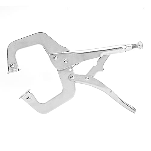 Locking Pliers 11in | C - Shaped Multi - Function Clamp for Woodworking/Welding/Fixing | Alloy Steel Jaw with Fine - Tuning Screw | Oxidation - Withstanding Electroplated von YONGZURA