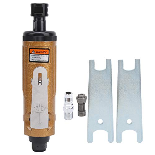 Pneumatische Graviermaschine KP621 | 0,6 mpa Mini Winkel Mühle für Schablonen/Glas/Stein | 0,23 m³ / min Gasstrom, 8cfm | Leichtes und Hochgeschwindigkeitsgravur-Werkzeug (Japanese Style) von YONGZURA