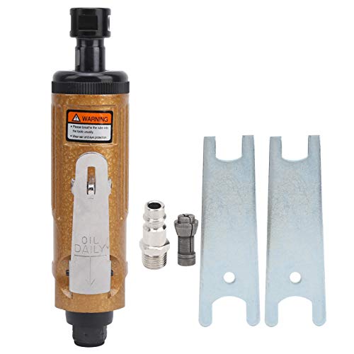 Pneumatische Graviermaschine KP621 | 0,6 mpa Mini Winkel die Mühle für Schablonen/Glas/Stein | 0,23 m³ / min Gasstrom, 8cfm | Leichtes und Hochgeschwindigkeits-Gravurwerkzeug (EU Style) von YONGZURA