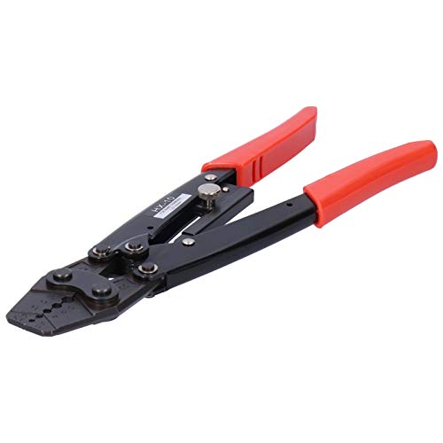 Ratchet Terminal Crimper HX - 10 | 1.25-10mm² AWG10-6 Wire Crimping Pliers | Ergonomic Handle for Comfort/Durability | High Carbon Steel & PVC Construction von YONGZURA