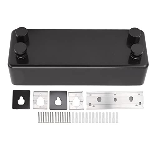 Retractable Clothesline Wall Mounted | 13.8ft Robust Stainless Steel Double Laundry Line | Indoor/Outdoor/Balcony Use | Space Saving Drying Rack for Towels & Bed Sheets (Black) von YONGZURA