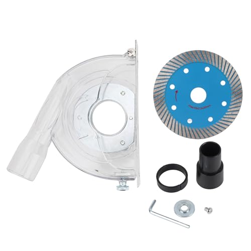 Schleifpartikelsammlerabdeckung B – 110 A, transparente Polycarbonat-Haube für Winkelschleifer, 114 mm Scheibe für Trockenschneiden von Marmor/Beton/Arbeitsplatte Schleifpartikelsammlerabdeckung B – 110 A, transparente Polycarbonat-Haube für Winkelschleifer, 114 mm Scheibe für Trockenschneiden von Marmor/Beton/Arbeitsplatte von YONGZURA