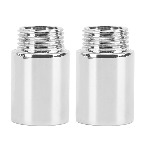 Shower Arm Extension 2PCS | Stainless Steel Chrome Plating Tarnish Protected | Shower Head Extension Pipe for Bathroom/Shower/Tub | Easy Install No Tools Needed (3cm/1.2in) von YONGZURA