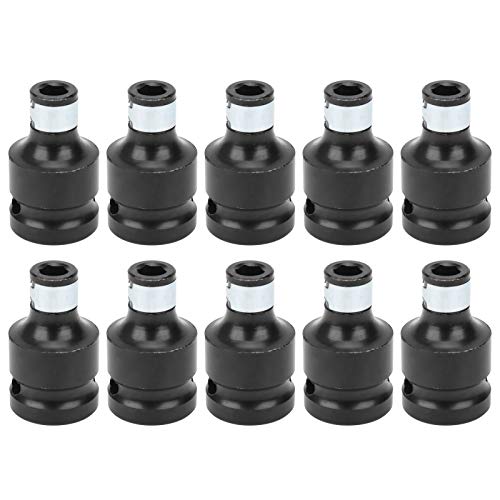 Socket Adapter 10Pcs | 1 / 2in Square to 1 / 4in Hex Conversion Connector | Wrench Adapter for Drill Bits/Screwdrivers/Ratchets | Carbon Steel Socket Adapter 10Pcs | 1 / 2in Square to 1 / 4in Hex Conversion Connector | Wrench Adapter for Drill Bits/Screwdrivers/Ratchets | Carbon Steel von YONGZURA