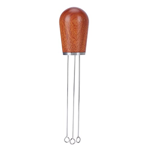 Stainless Steel Coffee Powder Distributor | 304 Needle Tool with Wood Handle for Even Extraction | Barista Accessory for Specialty Coffee/Pour Over Coffee | Sturdy & Ergonomic von YONGZURA