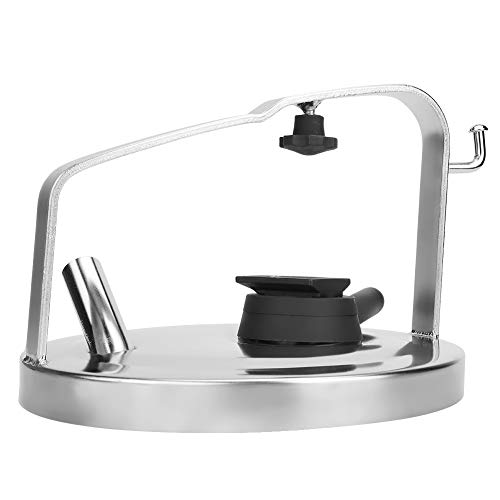 Stainless Steel Milk Pail Lid | 8.07 Inch Replacement Cover with Gasket & Plug Seat | Strong Food - Grade Metal for Dairy Farms/Home Brewing/Cheese Making Stainless Steel Milk Pail Lid | 8.07 Inch Replacement Cover with Gasket & Plug Seat | Strong Food - Grade Metal for Dairy Farms/Home Brewing/Cheese Making von YONGZURA