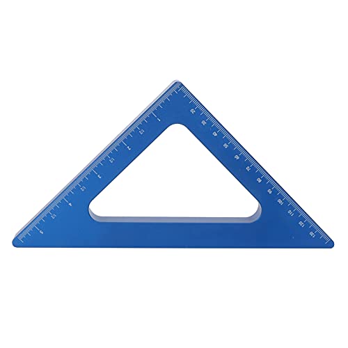 Treiber Herrscher von Aluminiumlegierung | 90 -Grad -Winkel für Holzbearbeitung/Metallbearbeitung | Zoll & metrische Skala | Blau 15 mm dick | 140 mm / 5,5 -Zoll -Messwerkzeug von YONGZURA