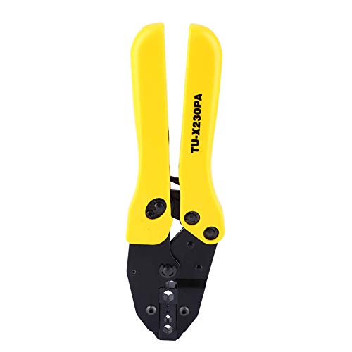 Wire Crimping Tool | Expert Crimper Pliers for Cable Terminals/Lugs/Connectors | Exceptional Accuracy Chrome Alloy Steel Jaws | Effort - Saving Secure Grip von YONGZURA