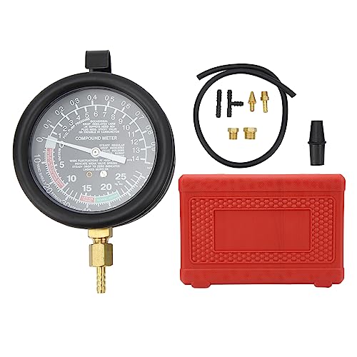 YONGZURA Fuel Pump Tester Gauge | 14mm & 18mm Manifold Fittings | Vacuum & Pressure Diagnostics Leakage Tester for Most Vehicles/Carburetor/Motor Systems YONGZURA Fuel Pump Tester Gauge | 14mm & 18mm Manifold Fittings | Vacuum & Pressure Diagnostics Leakage Tester for Most Vehicles/Carburetor/Motor Systems von YONGZURA