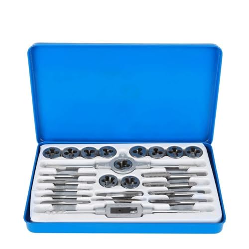 YONGZURA Threaded Tap and Die Set 24Pcs | High - Carbon Steel Industrial Hand Tool Kit | M3 - M12 Tap Wrench & M1 - M25 Die Wrench | for Metalworking/Plumbing/Automotive Repair YONGZURA Threaded Tap and Die Set 24Pcs | High - Carbon Steel Industrial Hand Tool Kit | M3 - M12 Tap Wrench & M1 - M25 Die Wrench | for Metalworking/Plumbing/Automotive Repair von YONGZURA