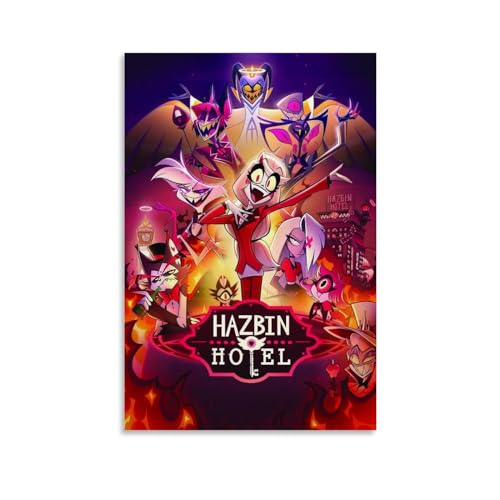 Hazbin Hotel-Anime-Poster, Kunstdekoration, Wandposter, Dekoration, Innenposter, Druckdekoration, Bar, Restaurant, Dekoration, Ästhetik, Poster, Wohnzimmer, Poster, 30 x 45 cm, ungerahmt Hazbin Hotel-Anime-Poster, Kunstdekoration, Wandposter, Dekoration, Innenposter, Druckdekoration, Bar, Restaurant, Dekoration, Ästhetik, Poster, Wohnzimmer, Poster, 30 x 45 cm, ungerahmt von YONQIWU