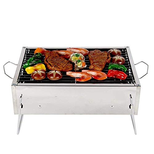 YONQIWU Barbecue-Grill, faltbar, tragbar, leicht, für Grillen im Freien, Kochen, Camping, Wandern, Picknick, Party, 360 mm von YONQIWU