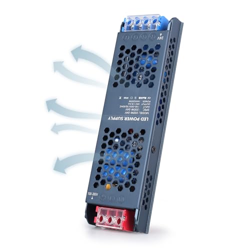YOODI 24V Netzteil, 200W Trafo 230V auf 12V LED, LED Trafo Schnelle Wärmeableitung, LED Treiber Schaltnetzteil 8.3A, Konstantspannung Niedervolttrafo für LED Lampen von YOODI