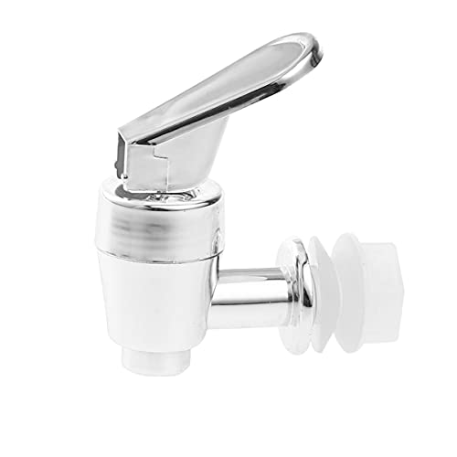 YOOJIA 2 Stück Kunststoff Zapfhahn Auslaufhahn Getränkespender Bierfass Weinfass Saftspender Ersatz Wasserhahn (17mm) B Silber A Einheitsgröße von YOOJIA