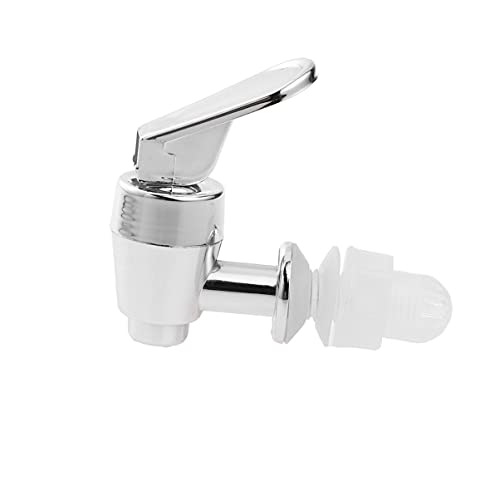 YOOJIA 2 Stück Kunststoff Zapfhahn Auslaufhahn Getränkespender Bierfass Weinfass Saftspender Ersatz Wasserhahn (17mm) B Silber B Einheitsgröße von YOOJIA