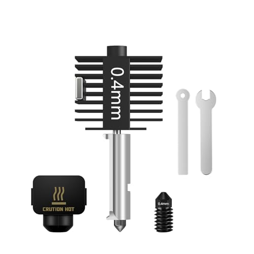 YOOPAI Hotend-Kit für Bambu Lab A1/A1 mini, verbesserte 0,4-mm-Düse aus gehärtetem Stahl mit 1 Silikon-Schutzhülle – 1 Stück von YOOPAI