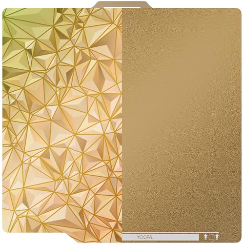 YOOPAI Doppelseitiges PEI+PEO-Blatt, 257 x 257 mm, 3D-Druckerbett für Bambu Lab A1, X1, X1C/P1P/P1S 3D-Drucker von YOOPAI