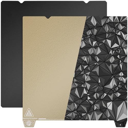 YOOPAI Doppelseitig Texturiert PEI + Glattes PEO Druckplatte 235x235mm, Magnetisch Spring Steel Druckbett für Creality Ender 3/ Ender 3 Pro/Ender 3 V2/ Ender 3 S1/ Ender 3 Neo/Voxelab Aquila von YOOPAI
