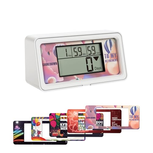 5 Papierkarten-YOOREAL 9999 Tage Digitaler Countdown Tage Timer Countdown mit Hintergrundbeleuchtung Summer Alarm für Ruhestand Urlaub Hochzeit Weihnachten Neues Baby Klassenzimmer Labor Küche Kochen 5 Papierkarten-YOOREAL 9999 Tage Digitaler Countdown Tage Timer Countdown mit Hintergrundbeleuchtung Summer Alarm für Ruhestand Urlaub Hochzeit Weihnachten Neues Baby Klassenzimmer Labor Küche Kochen von YOOREAL