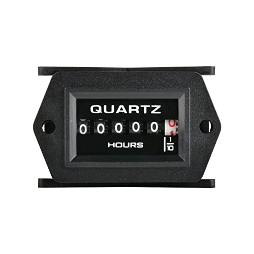 Yooreal AC/DC 8–80 V mechanischer Stundenzähler, kein Batterie-Stundenzähler, wasserdicht für Traktor-Generator-Wechselrichter-Boot-RV-Null-Rasenmäher-Schneegebläse Yooreal AC/DC 8–80 V mechanischer Stundenzähler, kein Batterie-Stundenzähler, wasserdicht für Traktor-Generator-Wechselrichter-Boot-RV-Null-Rasenmäher-Schneegebläse von YOOREAL