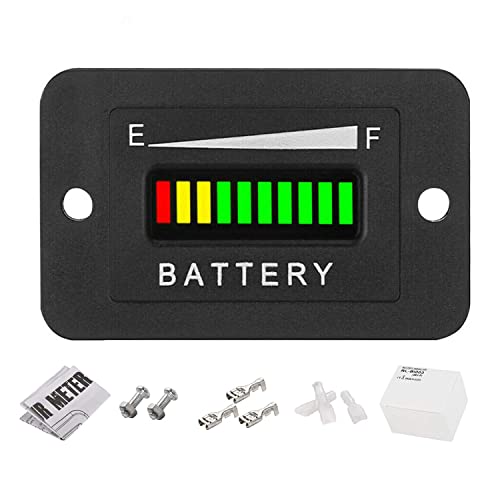 Yooreal Digitaler 36V Batteriestandsmesser für Bleisäurebatteriebetriebener Clubwagen Reiseanhänger Gabelstapler Scheuersaugmaschine Ebike RV Elektroauto (BI003-36V) von YOOREAL