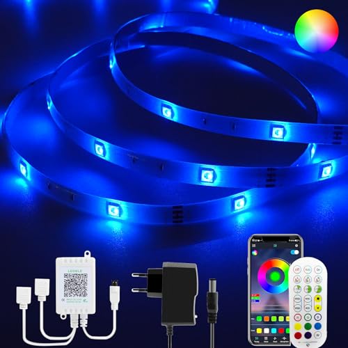 YOOULIT Wasserdichter LED Streifen 12m, RGB Intelligenter Wasserdichter Lichtstreifen, 16 Mio. Farben Selbstklebend LED Strips Sync mit Musik, LED Leiste für TV Partei, 2×10m YOOULIT Wasserdichter LED Streifen 12m, RGB Intelligenter Wasserdichter Lichtstreifen, 16 Mio. Farben Selbstklebend LED Strips Sync mit Musik, LED Leiste für TV Partei, 2×10m von YOOULIT
