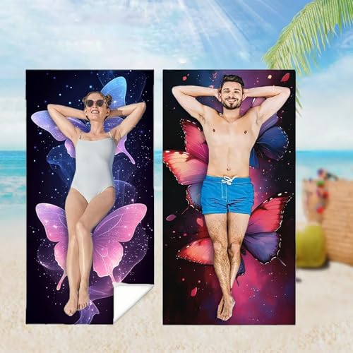Strandtuch 2er Set 70x140 cm Mikrofaser Handtuch XXL Strandhandtuch Zubehör, Lila Microfaser Handtücher Leicht und Schnelltrocknend, Ultra Saugfähig für Damen Herren Reise Urlaub Camping,Fuchs M-4502 Strandtuch 2er Set 70x140 cm Mikrofaser Handtuch XXL Strandhandtuch Zubehör, Lila Microfaser Handtücher Leicht und Schnelltrocknend, Ultra Saugfähig für Damen Herren Reise Urlaub Camping,Fuchs M-4502 von YOOYLLCY