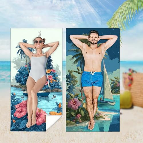Strandtuch XXL 2er Set 80x180 cm, Groß Schnelltrocknendes Mikrofaser Handtuch, Ozean Saunahandtuch Badetuch Landschaft Microfaser Handtücher Kompakt und Sandfest, Schnelltrocknend Strandlaken M-4277 Strandtuch XXL 2er Set 80x180 cm, Groß Schnelltrocknendes Mikrofaser Handtuch, Ozean Saunahandtuch Badetuch Landschaft Microfaser Handtücher Kompakt und Sandfest, Schnelltrocknend Strandlaken M-4277 von YOOYLLCY