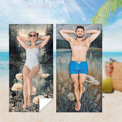 Strandtuch XXL 2er Set 80x180 cm, Groß Schnelltrocknendes Mikrofaser Handtuch, See Saunahandtuch Badetuch Mohn Microfaser Handtücher Kompakt und Sandfest, Schnelltrocknend Hamamtuch Strandlaken M-3953 Strandtuch XXL 2er Set 80x180 cm, Groß Schnelltrocknendes Mikrofaser Handtuch, See Saunahandtuch Badetuch Mohn Microfaser Handtücher Kompakt und Sandfest, Schnelltrocknend Hamamtuch Strandlaken M-3953 von YOOYLLCY