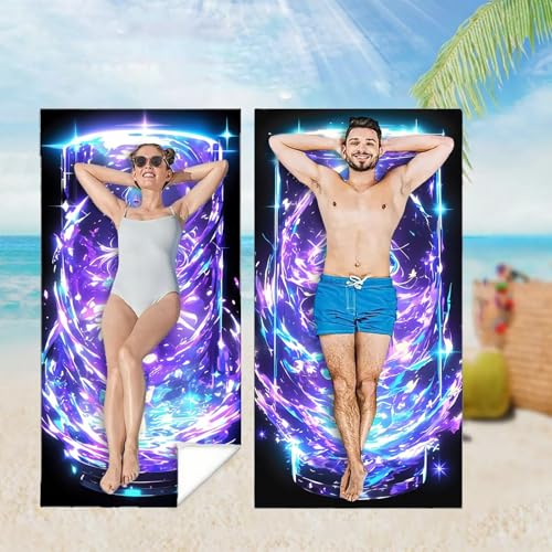 Strandtuch XXL 2er Set 80x180 cm, Schnelltrocknendes Mikrofaser Handtuch, Lila Saunahandtuch Badetuch Mädchen Microfaser Handtücher Kompakt und Sandfest, Schnelltrocknend Hamamtuch Strandlaken M-7553 Strandtuch XXL 2er Set 80x180 cm, Schnelltrocknendes Mikrofaser Handtuch, Lila Saunahandtuch Badetuch Mädchen Microfaser Handtücher Kompakt und Sandfest, Schnelltrocknend Hamamtuch Strandlaken M-7553 von YOOYLLCY