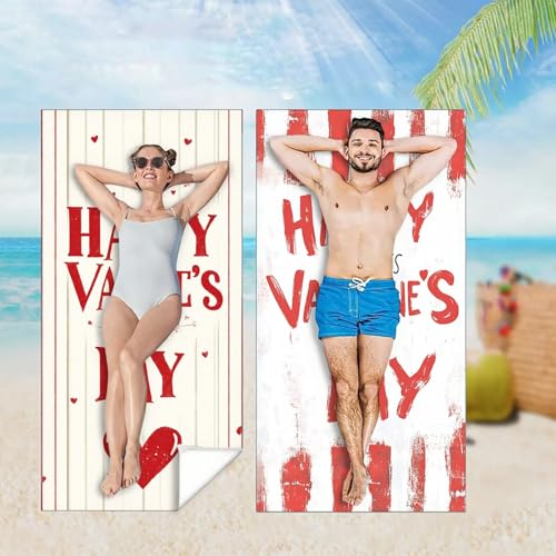 Strandtuch XXL 2er Set 90x180 cm, Groß Schnelltrocknendes Mikrofaser Handtuch, Streifen Saunahandtuch Badetuch Brief Microfaser Handtücher Kompakt und Sandfest, Schnelltrocknend Strandlaken M-4435 Strandtuch XXL 2er Set 90x180 cm, Groß Schnelltrocknendes Mikrofaser Handtuch, Streifen Saunahandtuch Badetuch Brief Microfaser Handtücher Kompakt und Sandfest, Schnelltrocknend Strandlaken M-4435 von YOOYLLCY