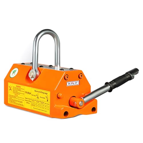 Hebemagnete mit Antikollisions- und Auslösevorrichtung, for Heben von Stahlplatten, N42-Magnetblock(3300lb/1.5 Ton) von YOPNDFR